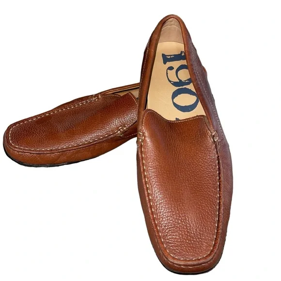 1901 | Shoes | 91 Mens Leather Loafers Size 9m Brown Made In  display picture 2